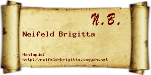 Neifeld Brigitta névjegykártya
